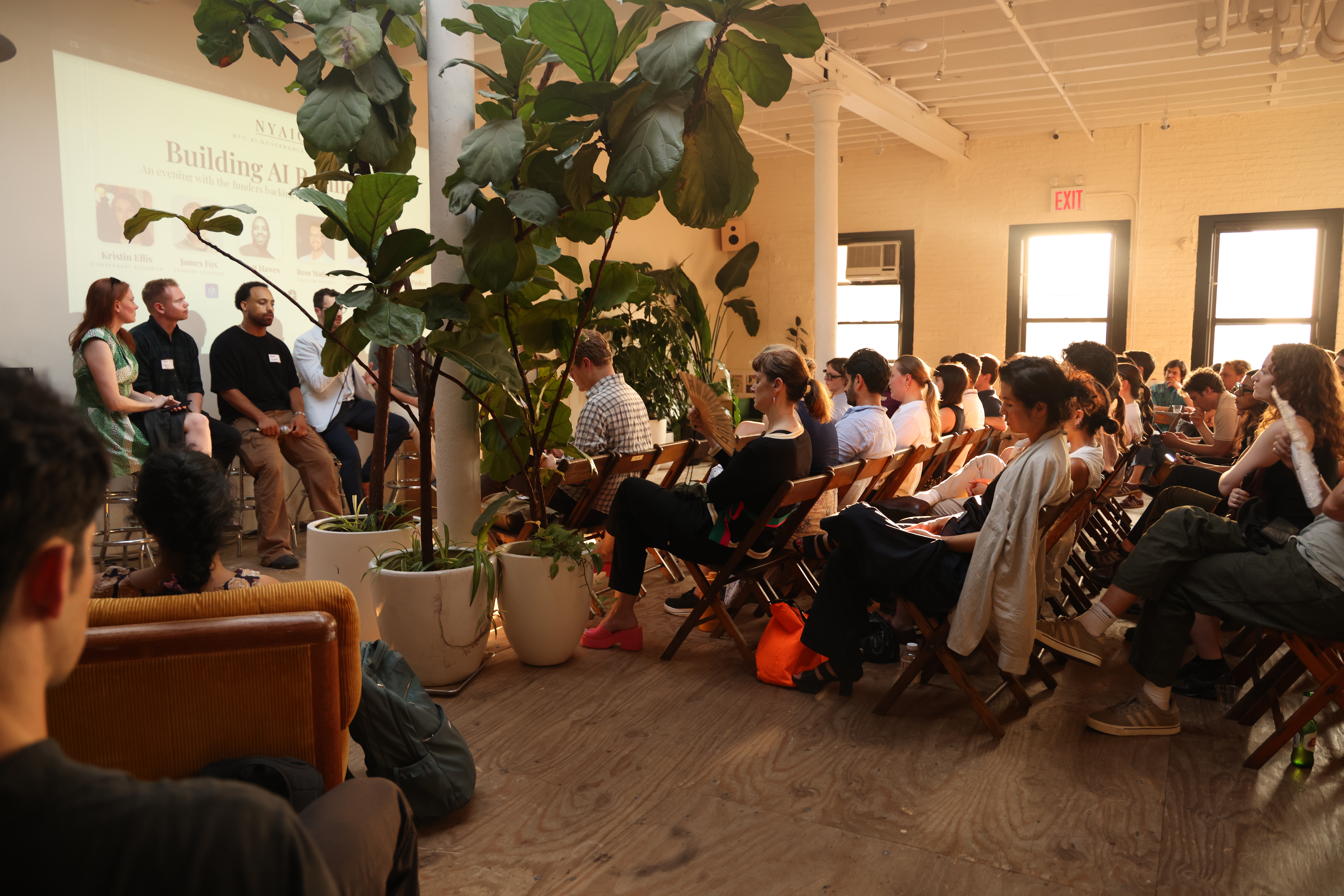 Panel discussion during an NYAIGS event